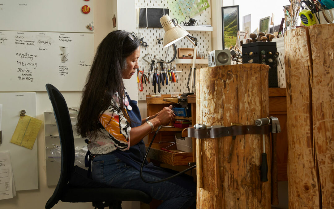 Inside Draw the Line Jewelry’s Studio in Cochrane
